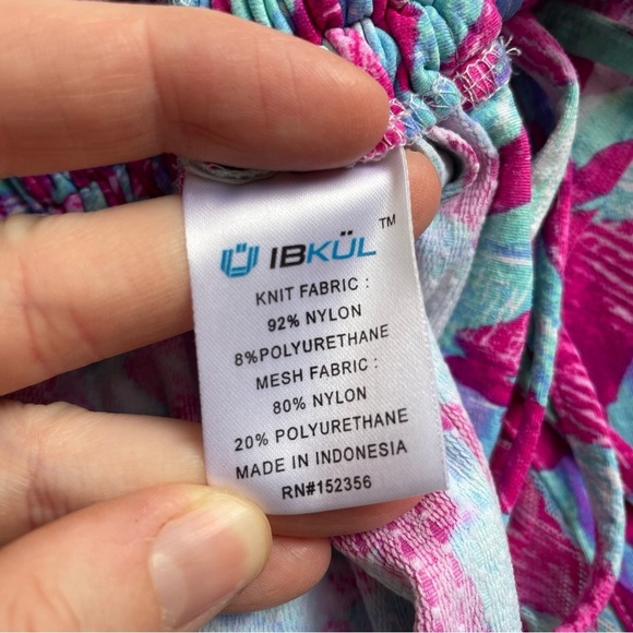 IBKUL Long Sleeve Mock Neck Quarter Zip Lightweight Golf Shirt Zebra Print L - Picture 8 of 8